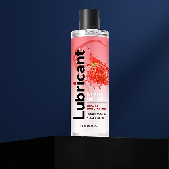 Strawberry-flavored lubricant